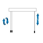Trek rechts, kantel links
