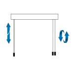 Trek links, kantel rechts