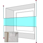 Schroeven op de dag/muur