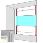 Plakken op kozijn wit
