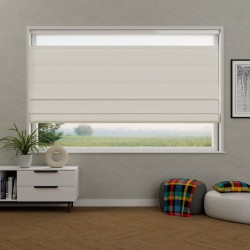 Vouwgordijn Vivienne transparant – dun geweven, verschillende schakeringen, op maat, kettingbediend