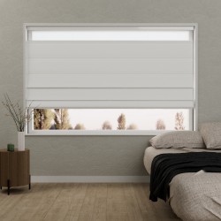 Vouwgordijn Vivienne transparant – dun geweven, verschillende schakeringen, op maat, kettingbediend