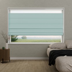 Vouwgordijn Vivienne transparant – dun geweven, verschillende schakeringen, op maat, kettingbediend