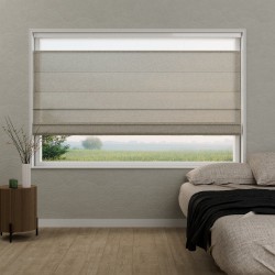 Vouwgordijn Victoria semi-transparant – lichtdoorlatend, op maat, kettingbediend