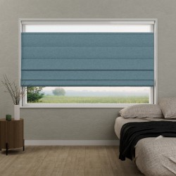 Vouwgordijn Victoria semi-transparant – lichtdoorlatend, op maat, kettingbediend