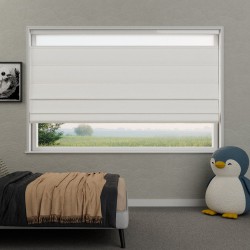 Vouwgordijn Victoria semi-transparant – lichtdoorlatend, op maat, kettingbediend