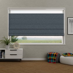 Vouwgordijn Violette dim‑out – ca. 95% verduisterend, op maat, kettingbediend