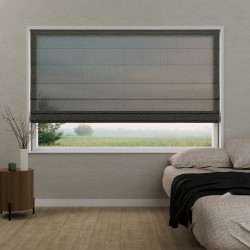 Vouwgordijn Victoria semi-transparant – lichtdoorlatend, op maat, kettingbediend