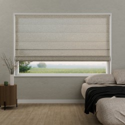 Vouwgordijn Victoria semi-transparant – lichtdoorlatend, op maat, kettingbediend