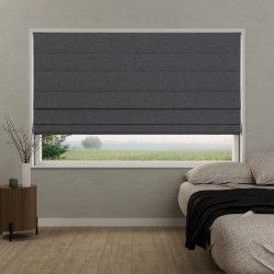 Vouwgordijn Violette dim‑out – ca. 95% verduisterend, op maat, kettingbediend