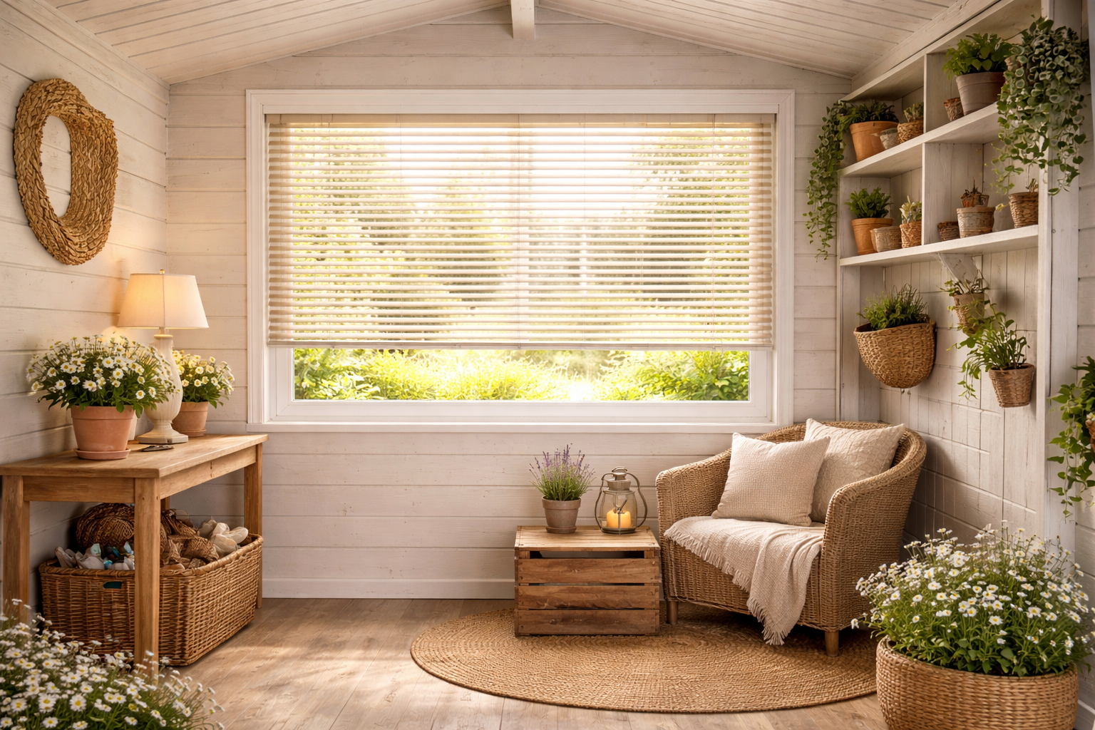 Jaloezie voor een tuinhuis